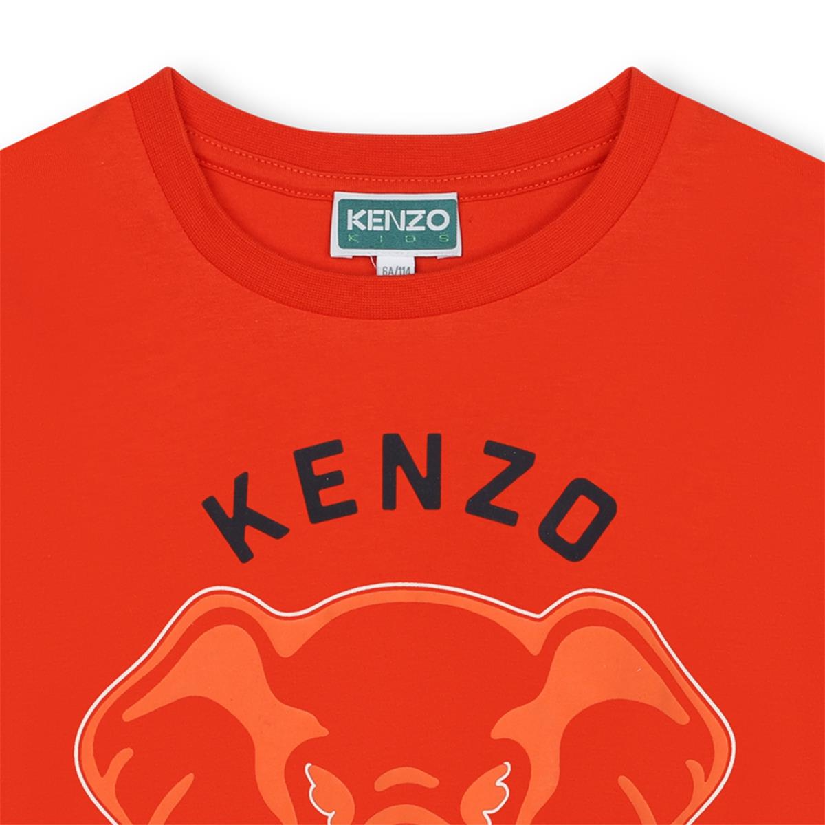 Girls Red Cotton T-Shirt