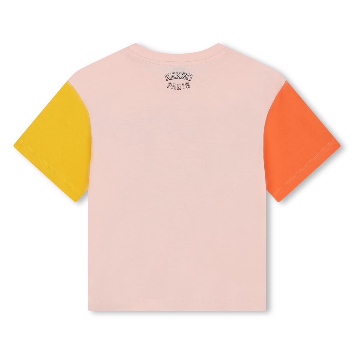 Girls Pink Cotton T-Shirt