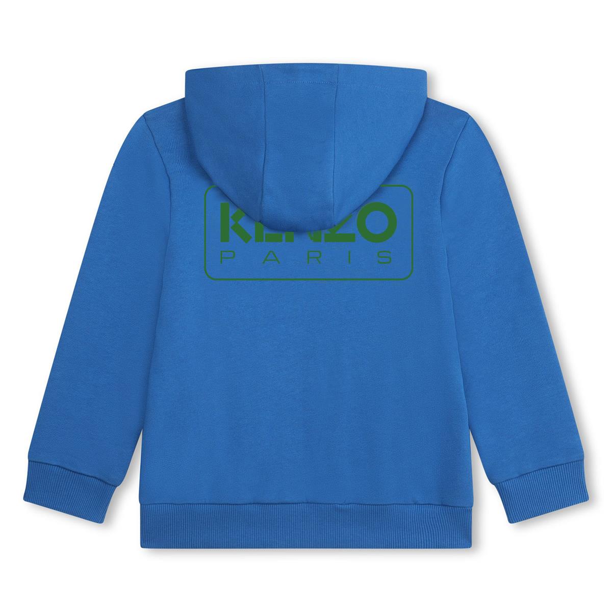 Boys & Girls Blue Cotton Zip-Up Top