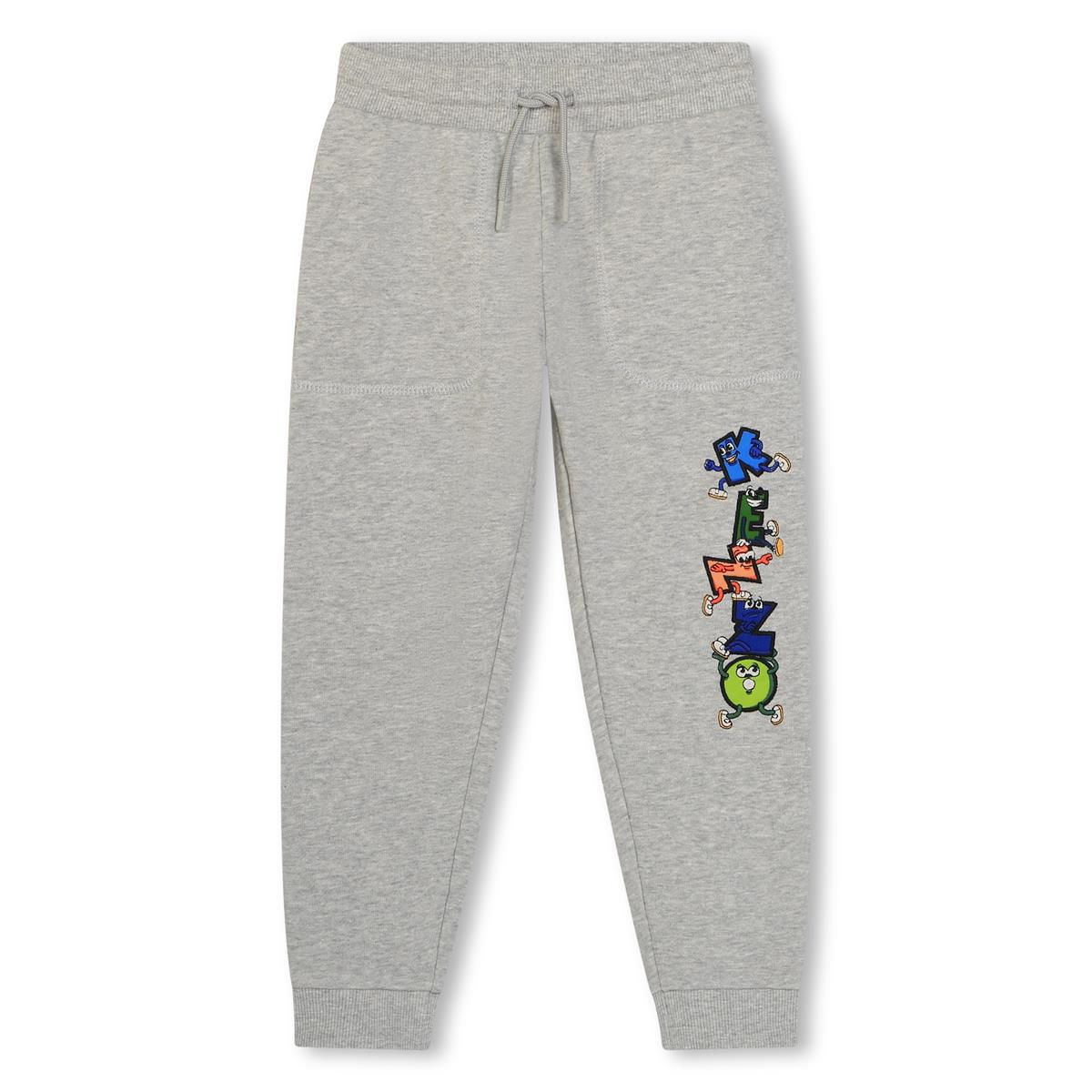 Boys Grey Cotton Trousers