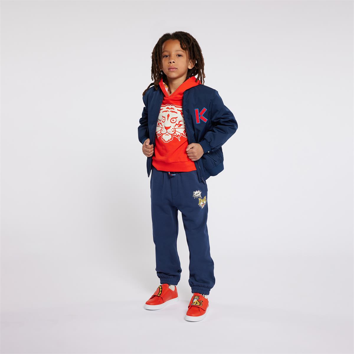 Boys Navy Cotton Trousers