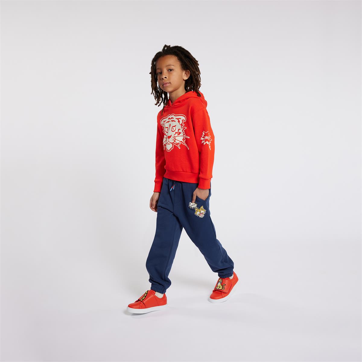 Boys Navy Cotton Trousers