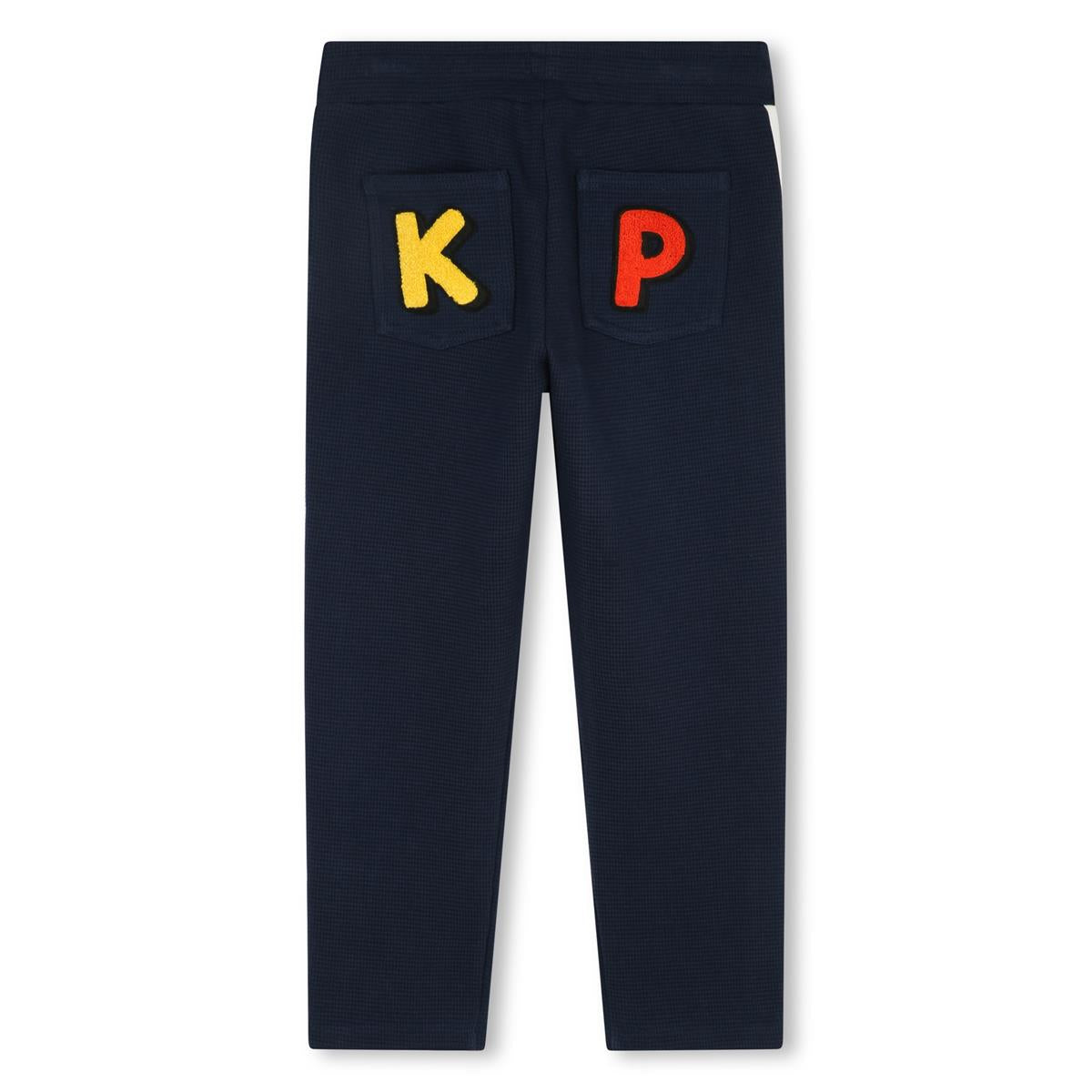 Boys Dark Blue Cotton Trousers