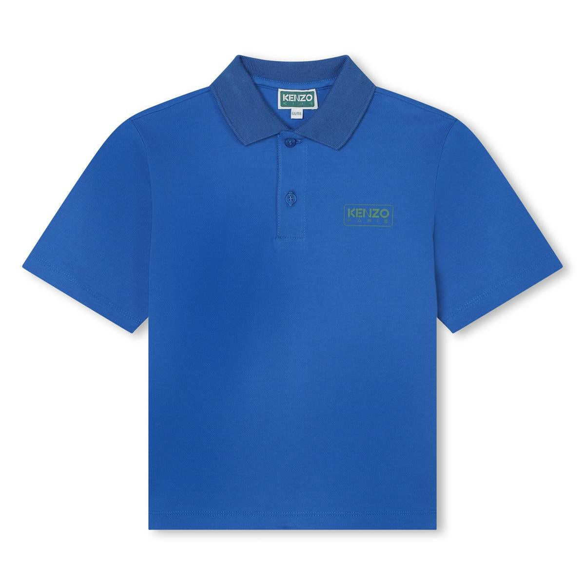 Boys Blue Cotton Polo Shirt