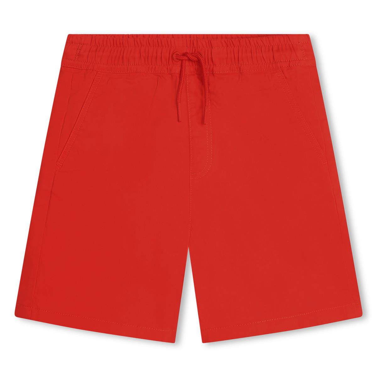 Boys & Girls Red Cotton Shorts