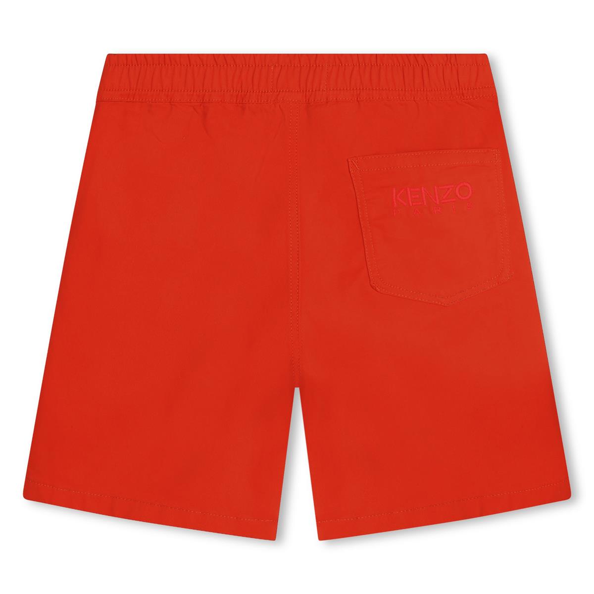 Boys & Girls Red Cotton Shorts