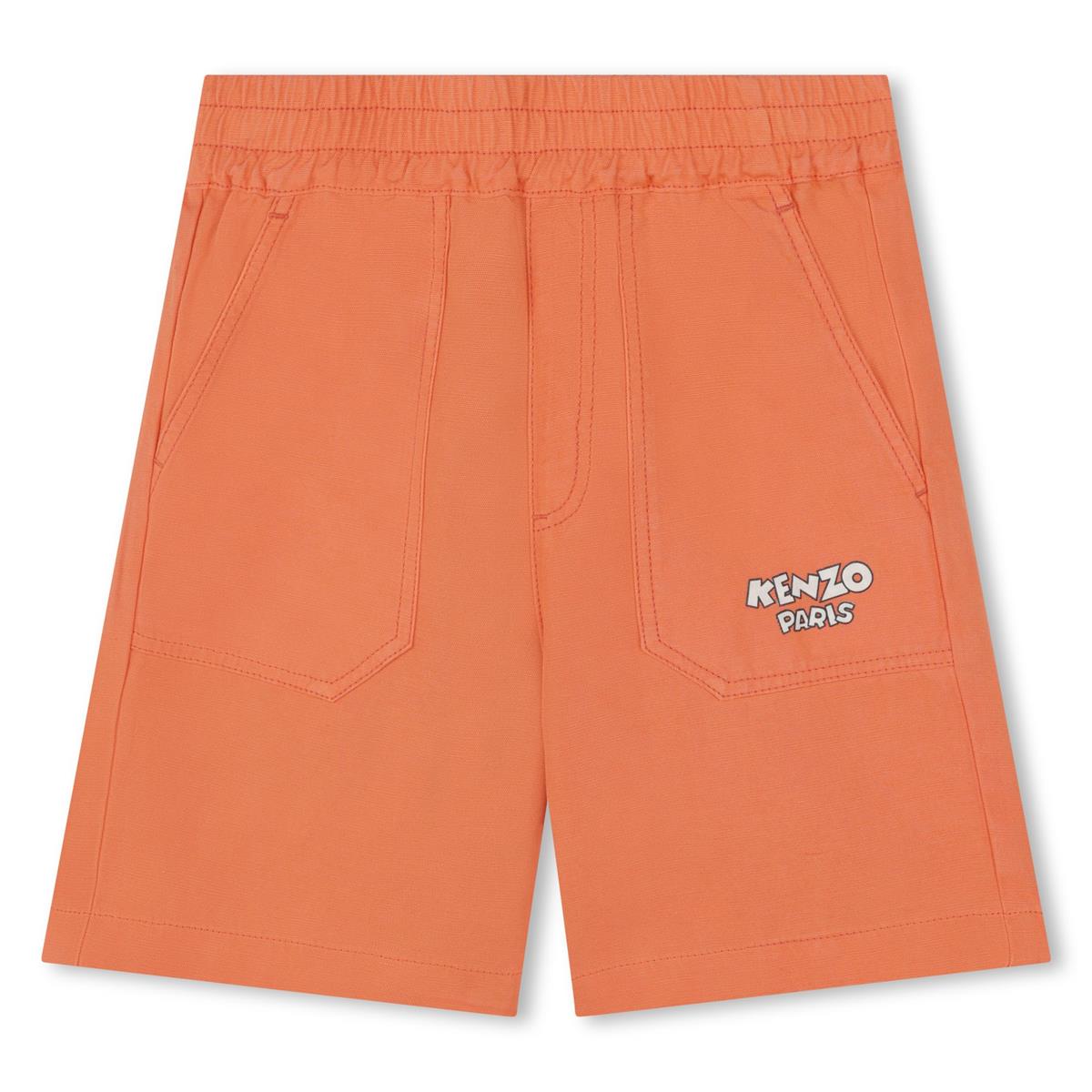 Boys & Girls Orange Cotton Shorts