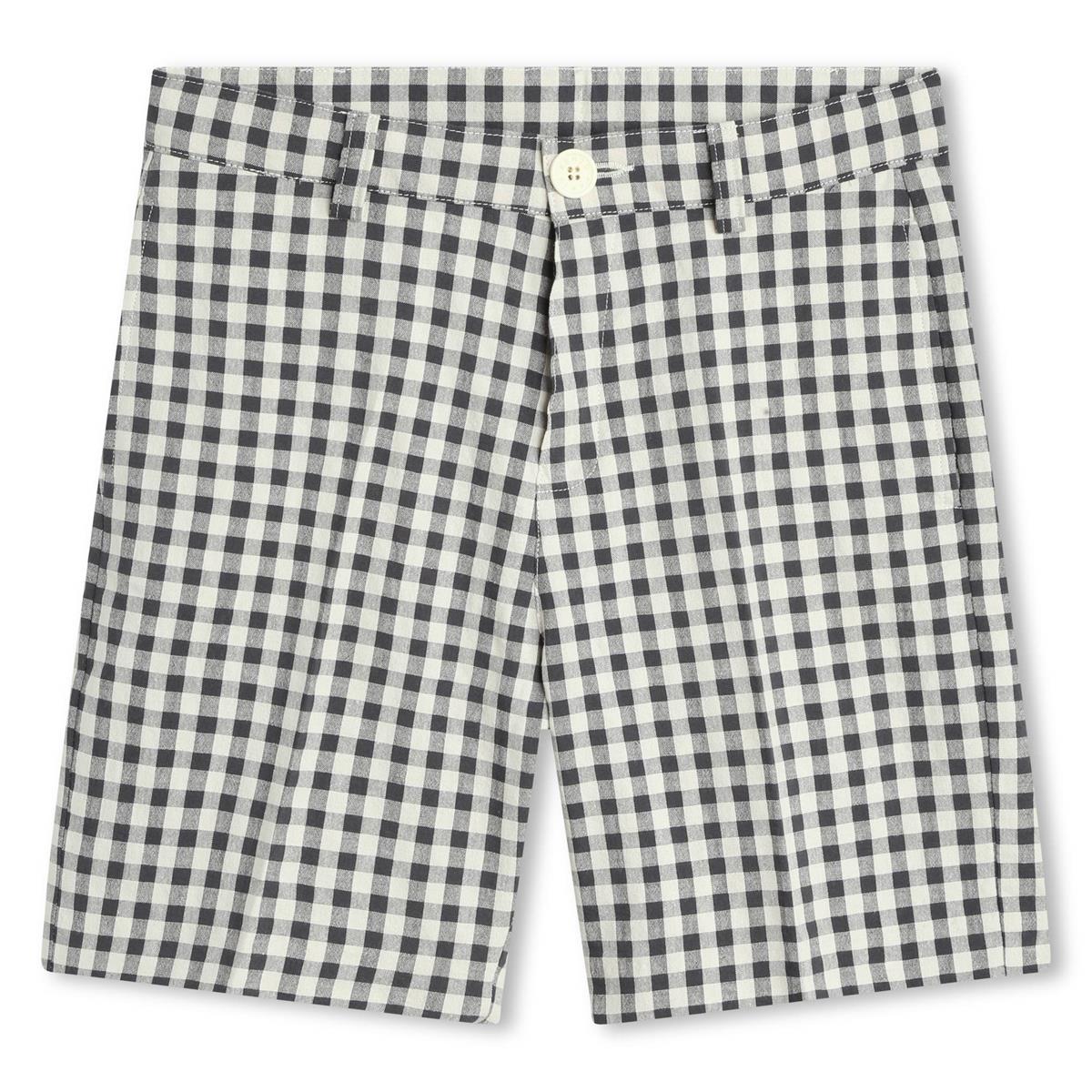 Boys & Girls Grey Check Shorts