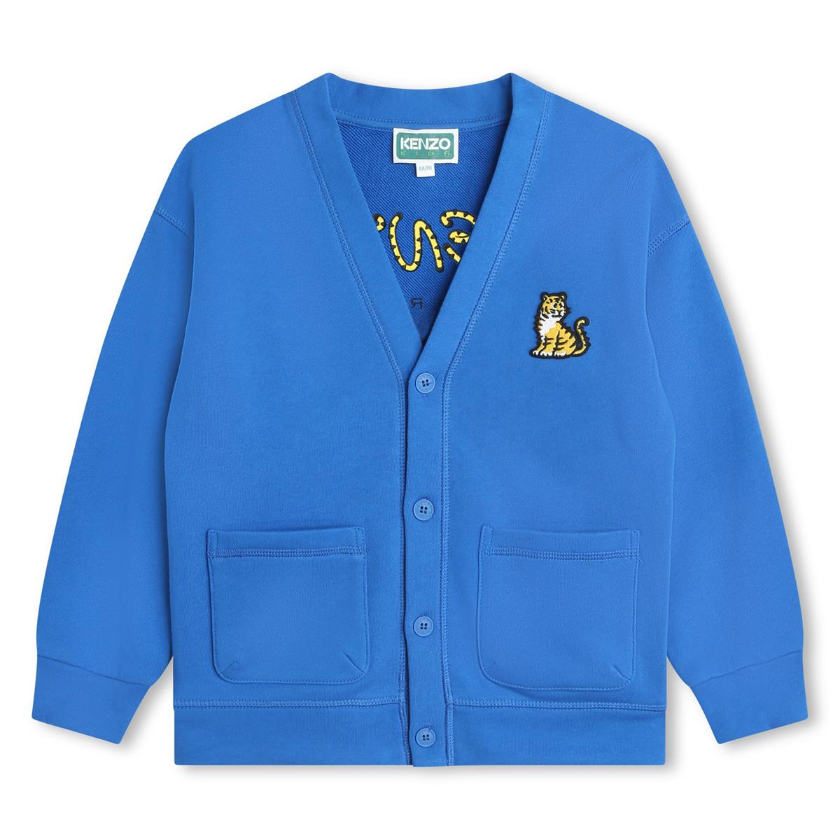 Boys Blue Cotton Cardigan