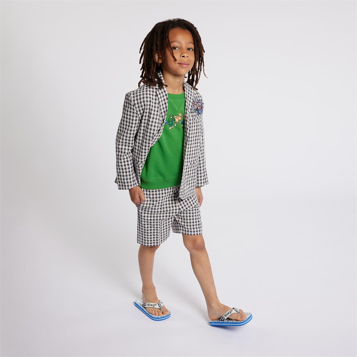 Boys Green Cotton Sweatshirt