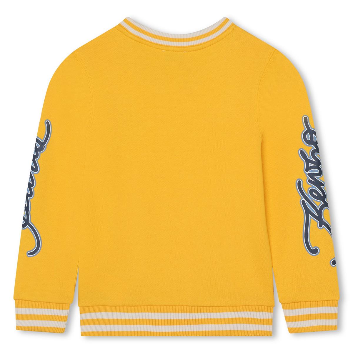 Boys Yellow Cotton Sweatshirt