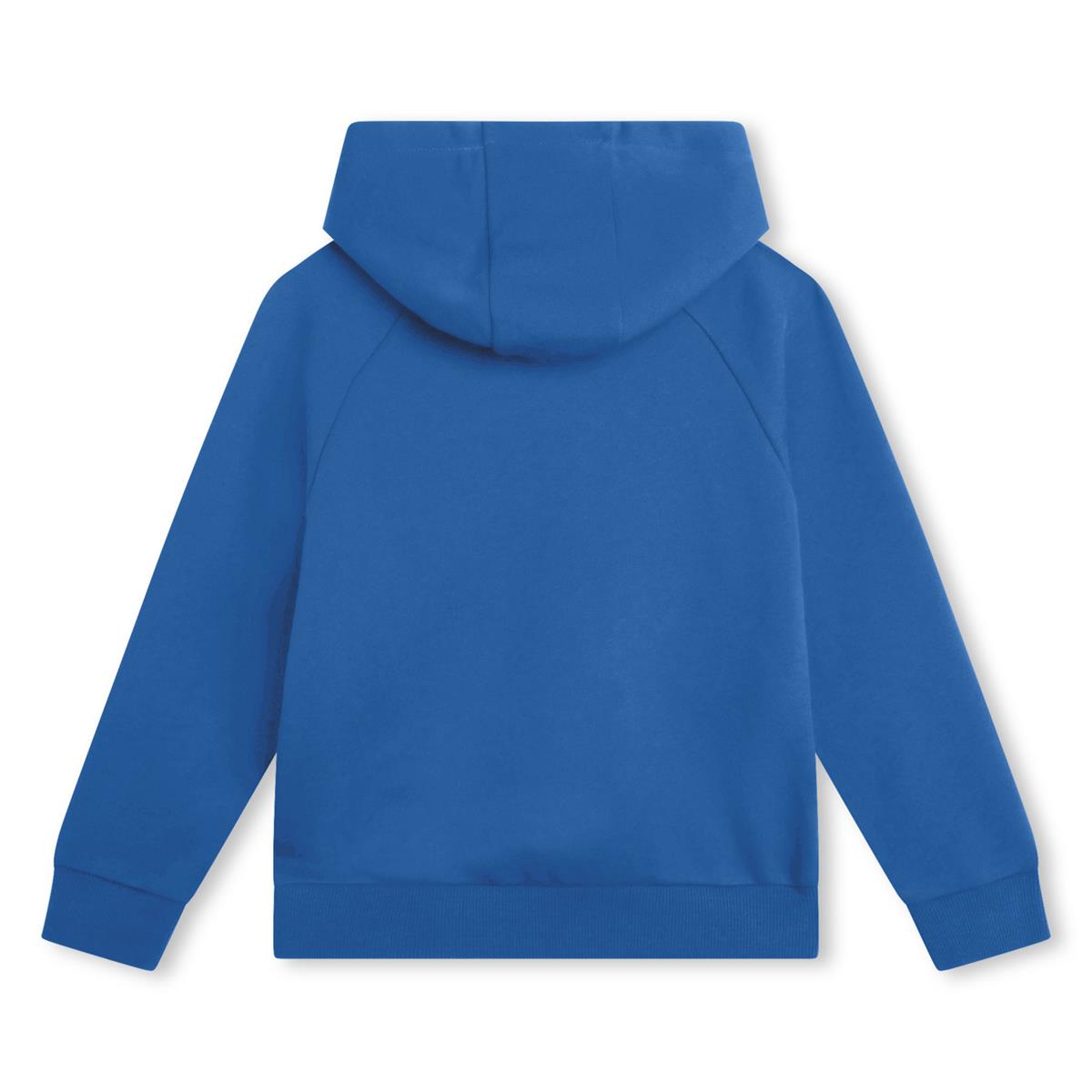 Boys Blue Hooded Cotton Sweatshirt