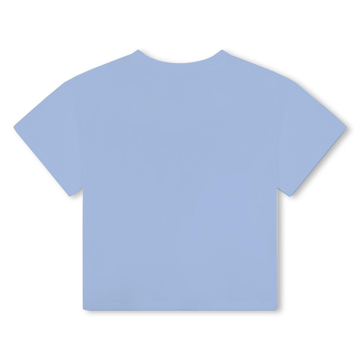 Boys Blue Logo Cotton T-Shirt