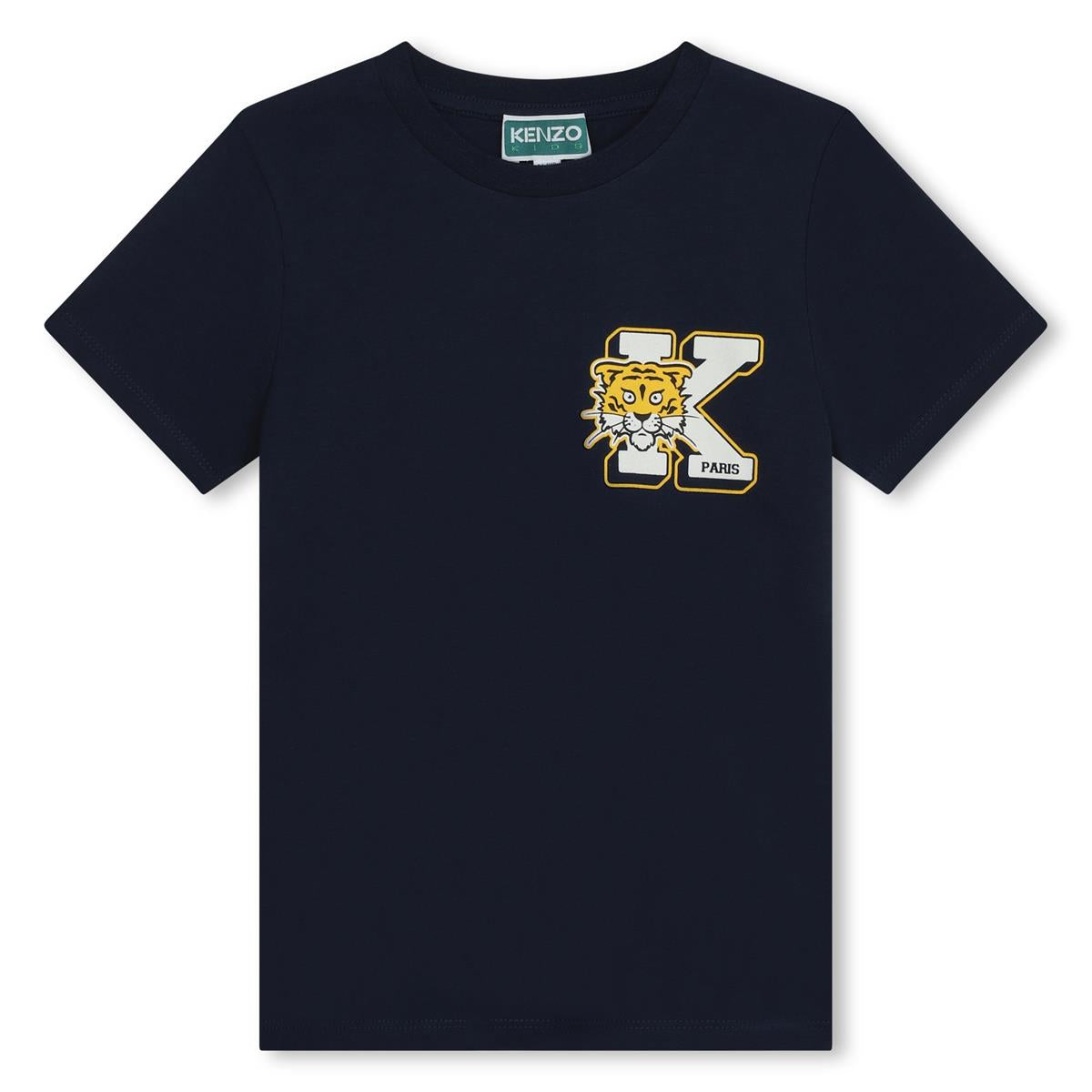 Boys Navy Cotton T-Shirt