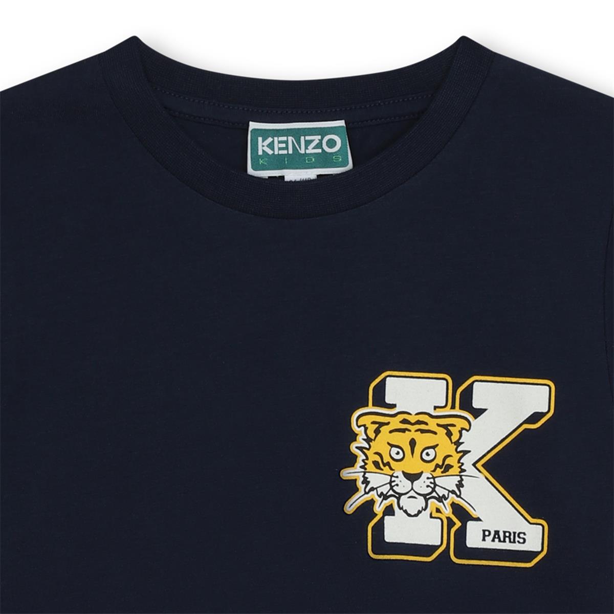 Boys Navy Cotton T-Shirt