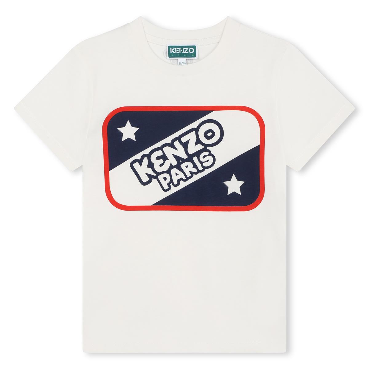 Boys White Cotton T-Shirt