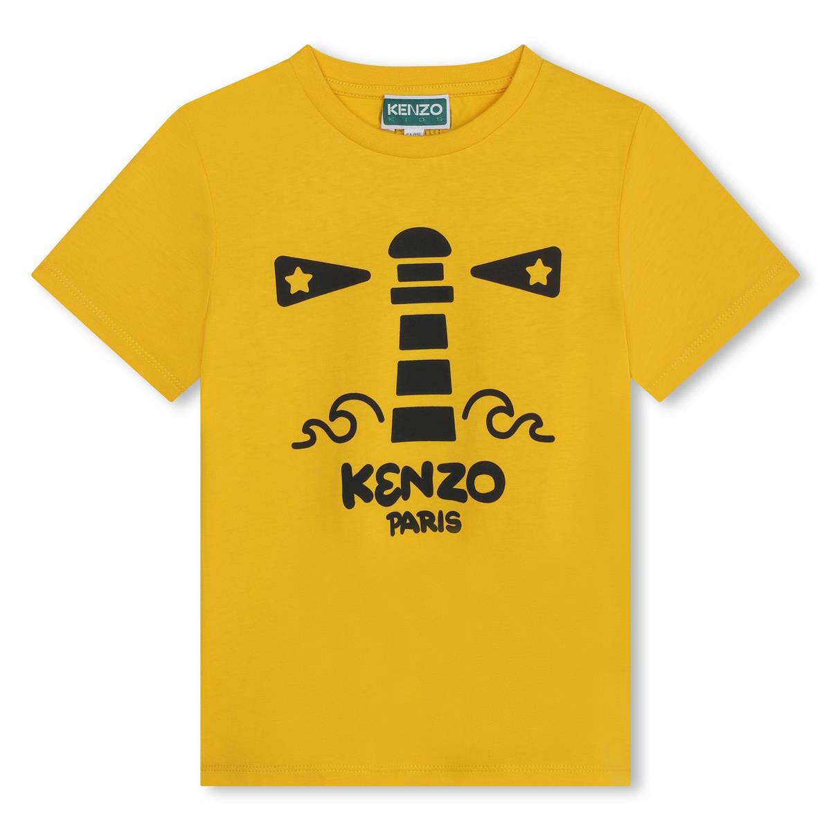 Boys Yellow Cotton T-Shirt