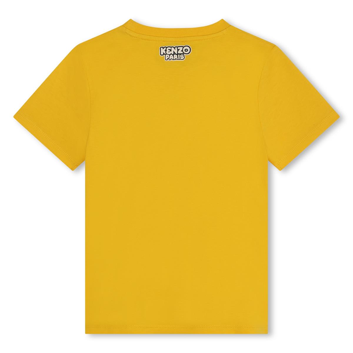 Boys Yellow Cotton T-Shirt