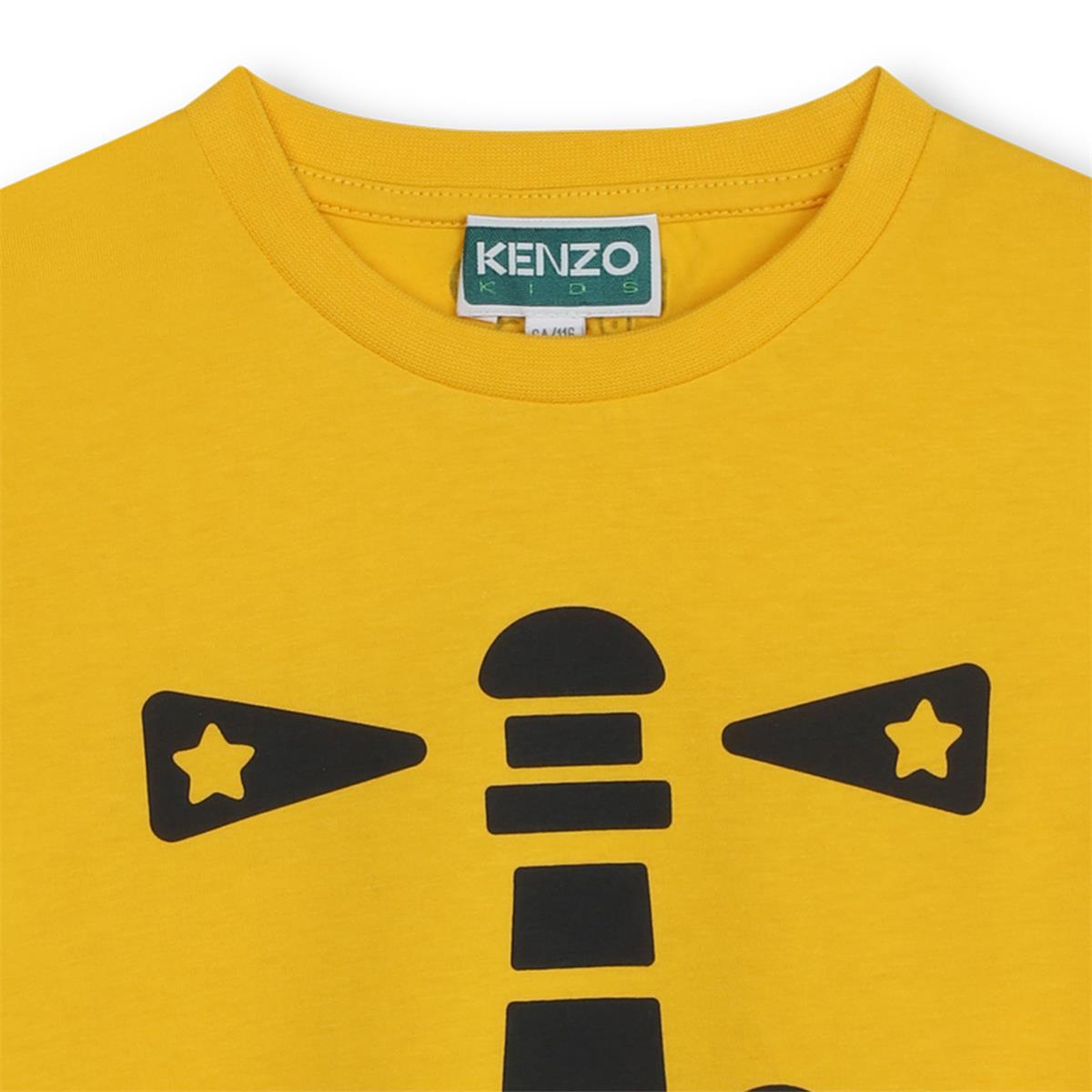 Boys Yellow Cotton T-Shirt