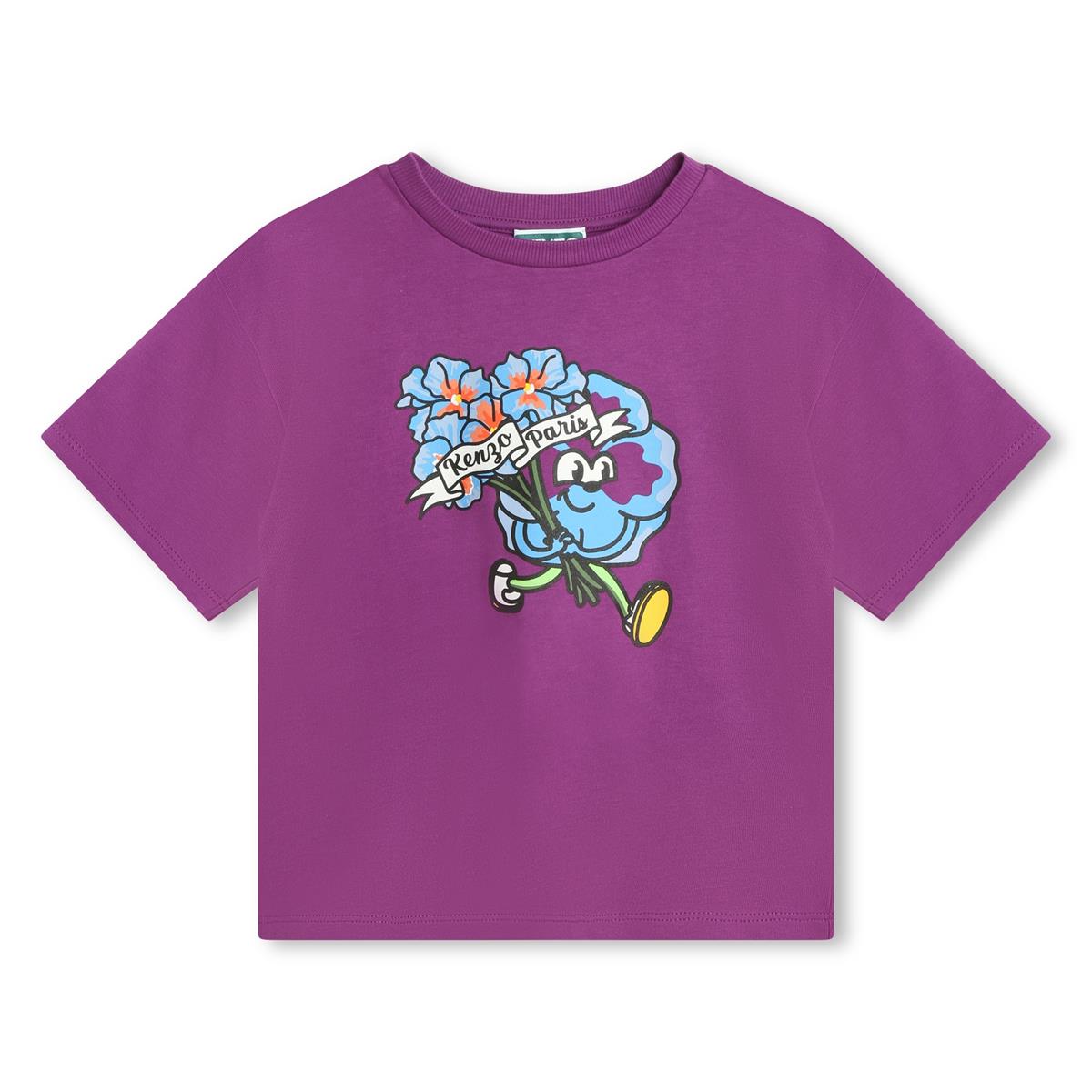 Boys & Girls Purple Cotton T-Shirt