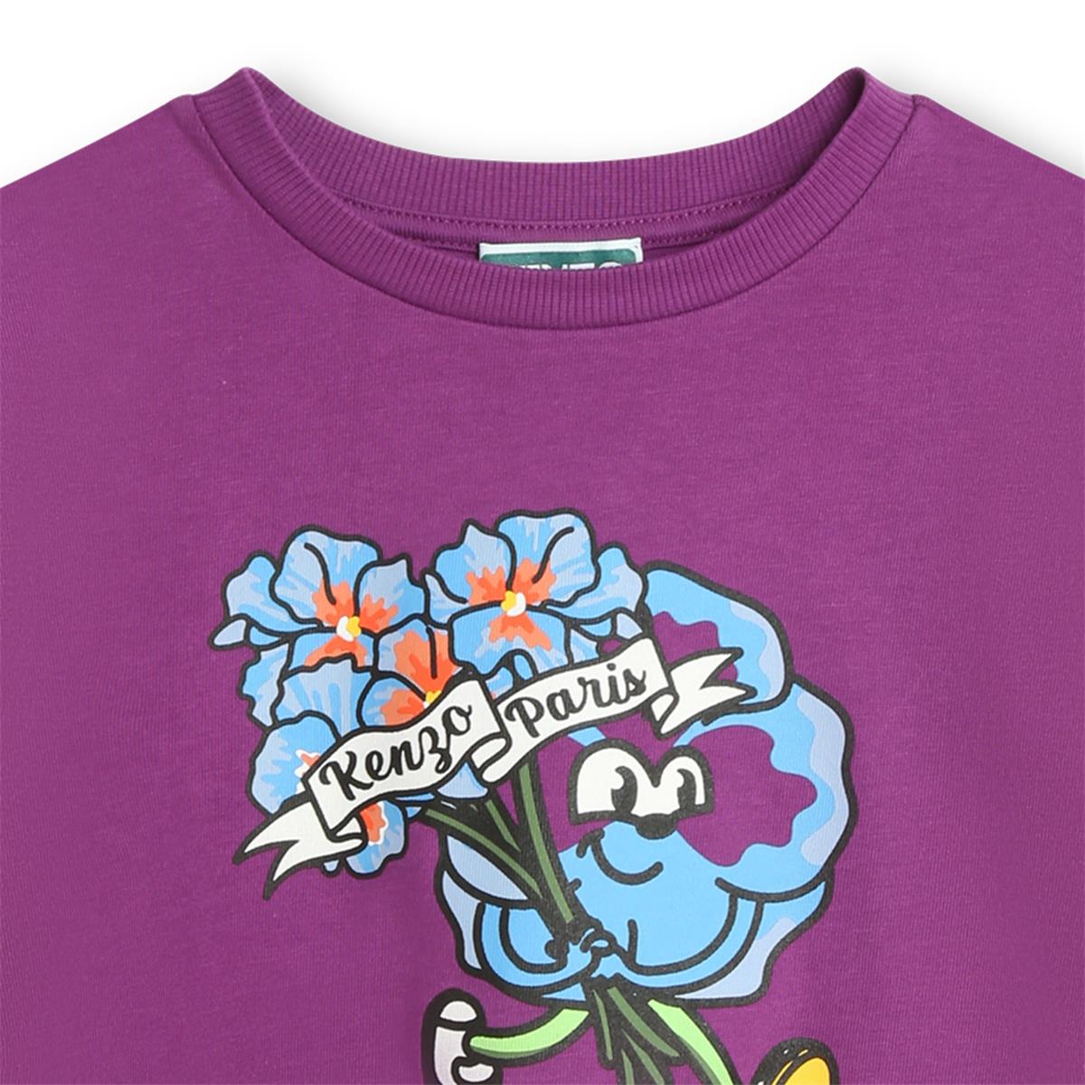 Boys & Girls Purple Cotton T-Shirt