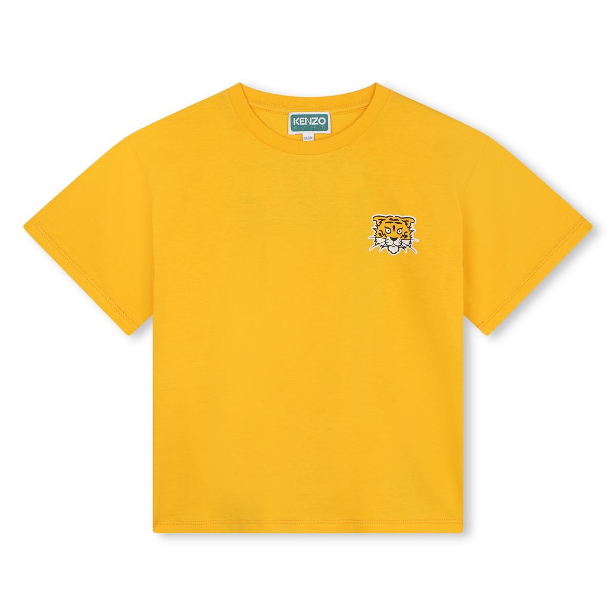 Boys Yellow Cotton T-Shirt