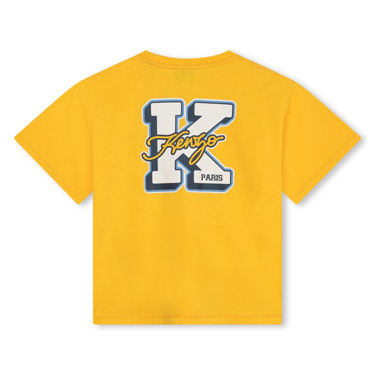 Boys Yellow Cotton T-Shirt