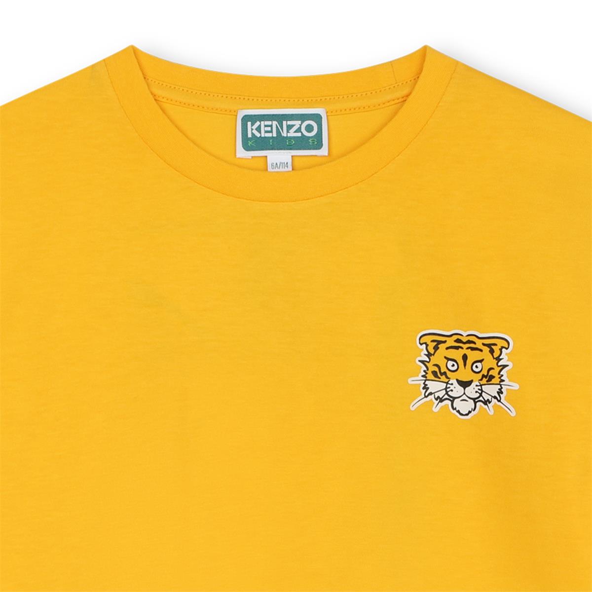 Boys Yellow Cotton T-Shirt