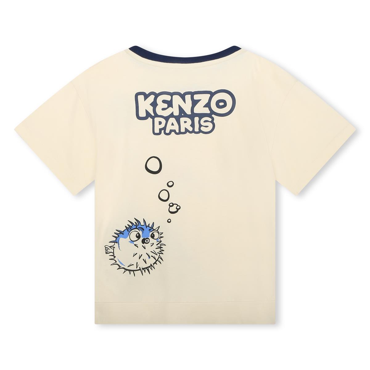 Boys White Cotton T-Shirt