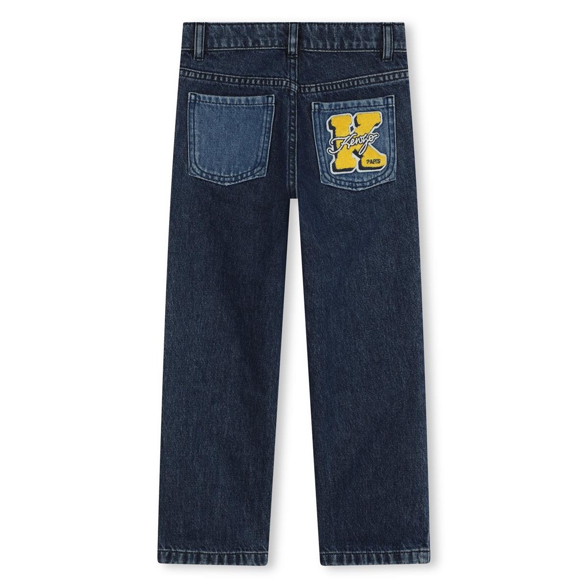 Boys Dark Blue Denim Trousers