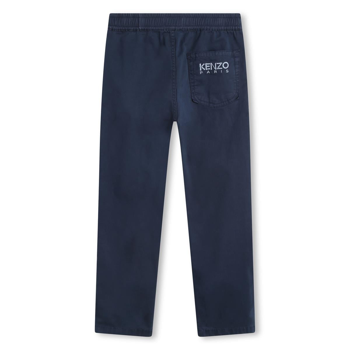 Boys Blue Cotton Trousers