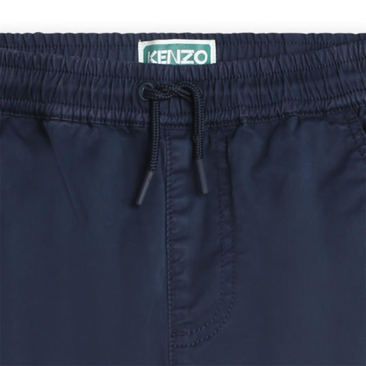 Boys Blue Cotton Trousers