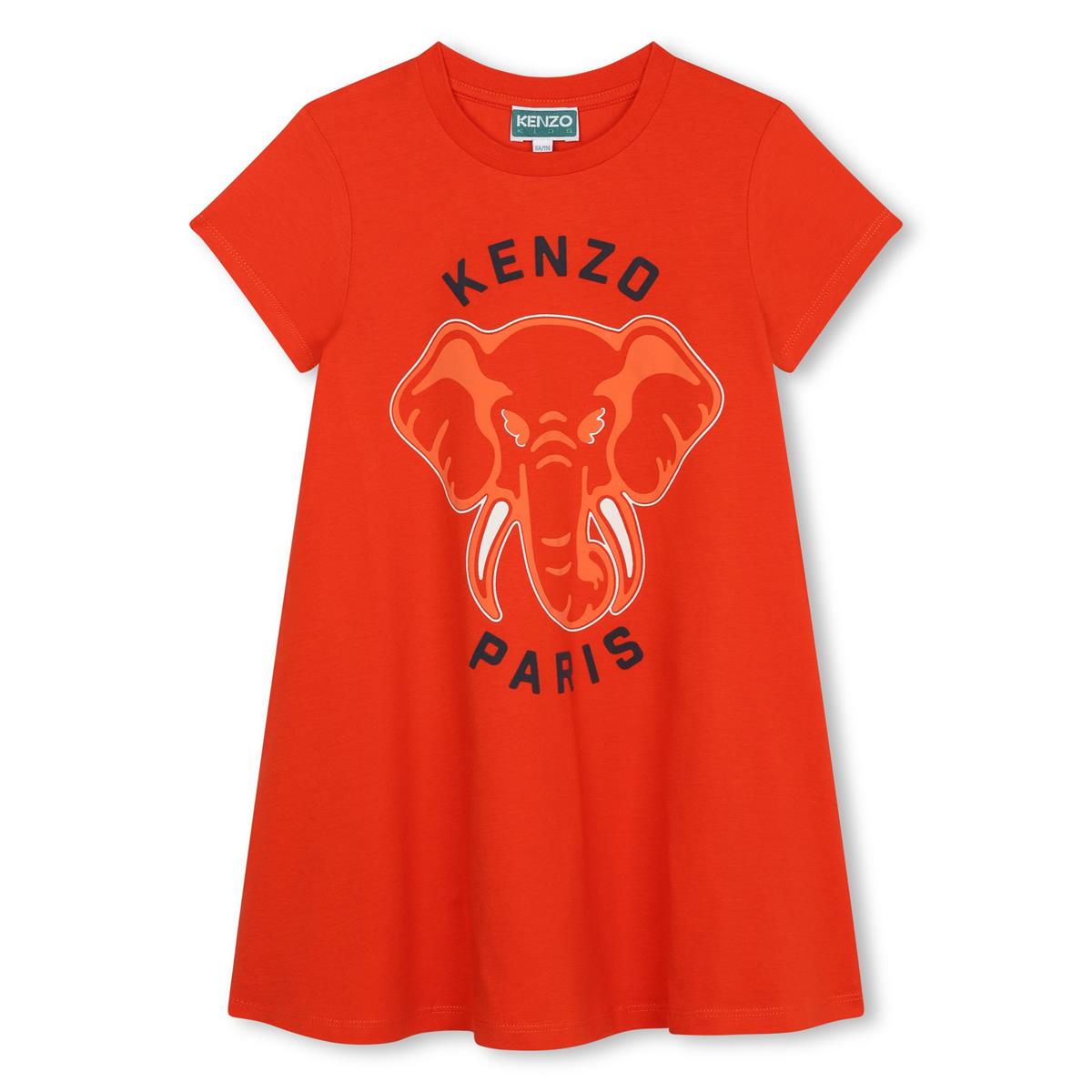 Girls Red Cotton Dress