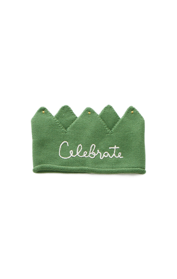 Boys & Girls Green Cotton Crown