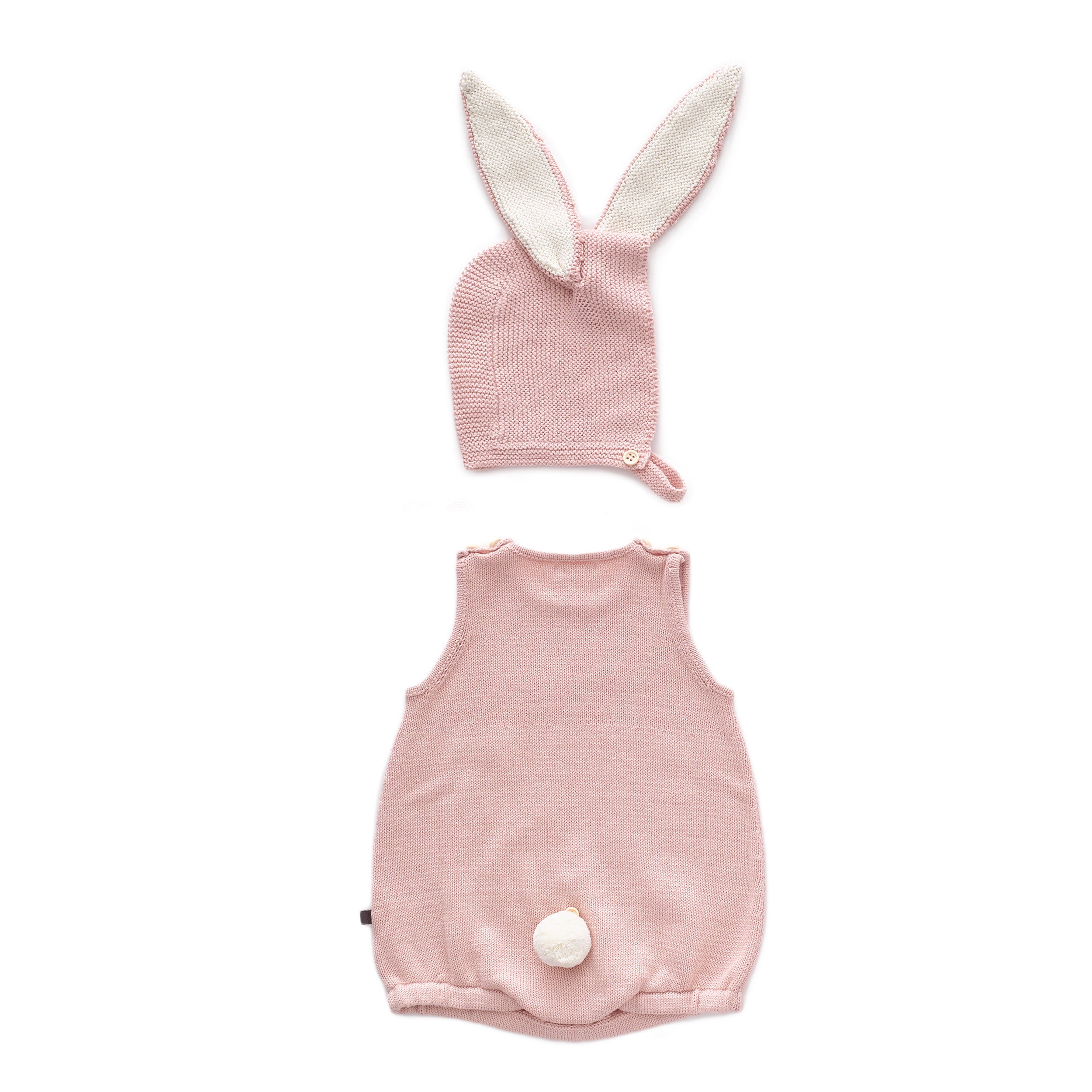 Baby Girls Light Pink Cotton Bunny Set