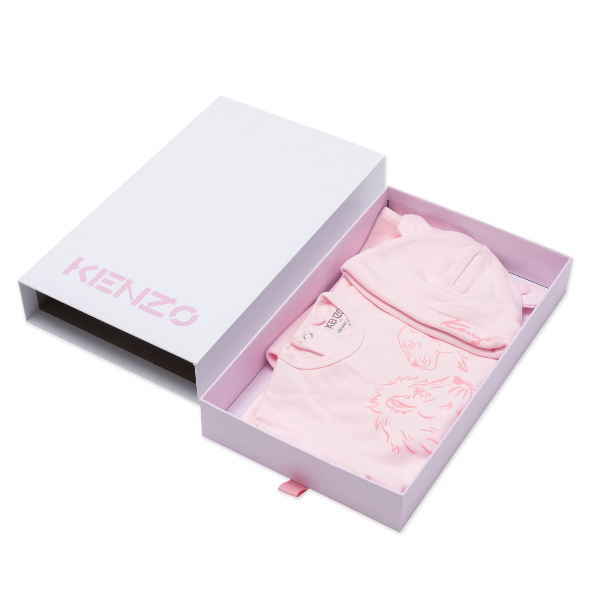 Baby Girls Pink Cotton Babysuit Set