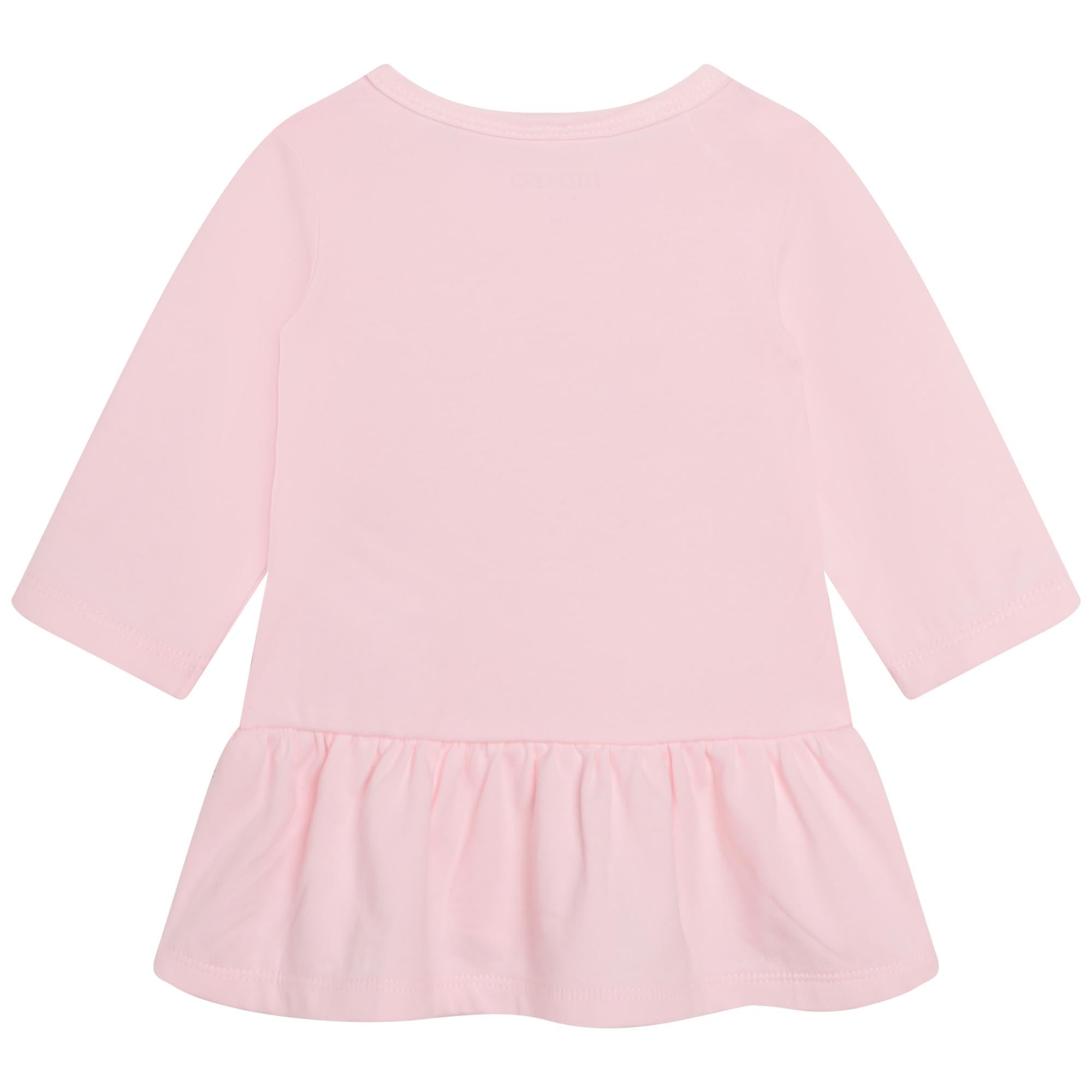 Baby Girls Pink Printed Dress