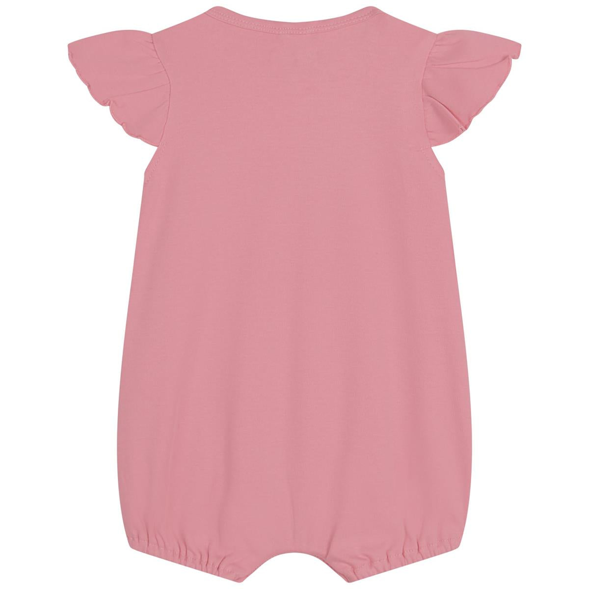 Baby Girls Pink Printed Babysuit