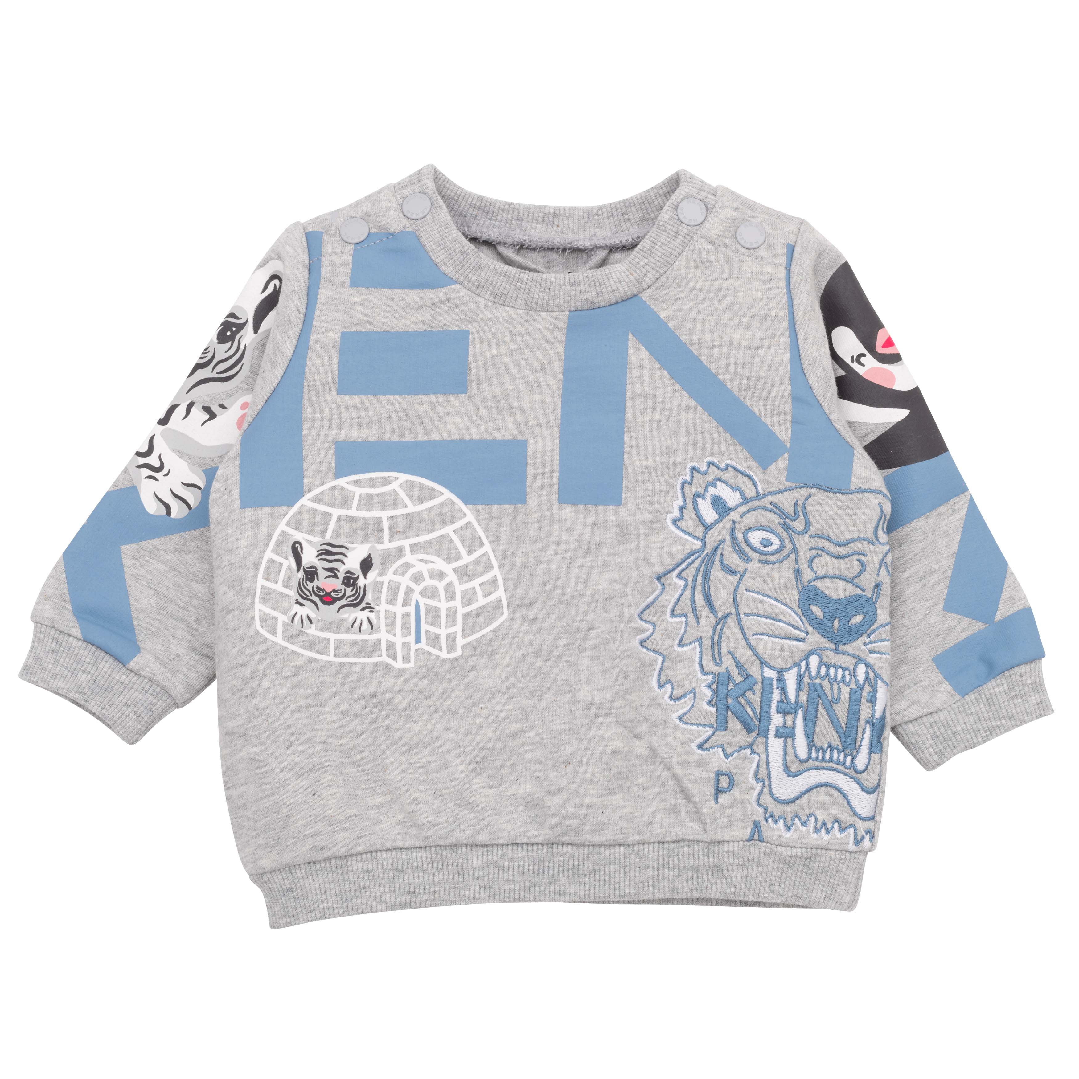 Baby Boys Grey Cotton Set