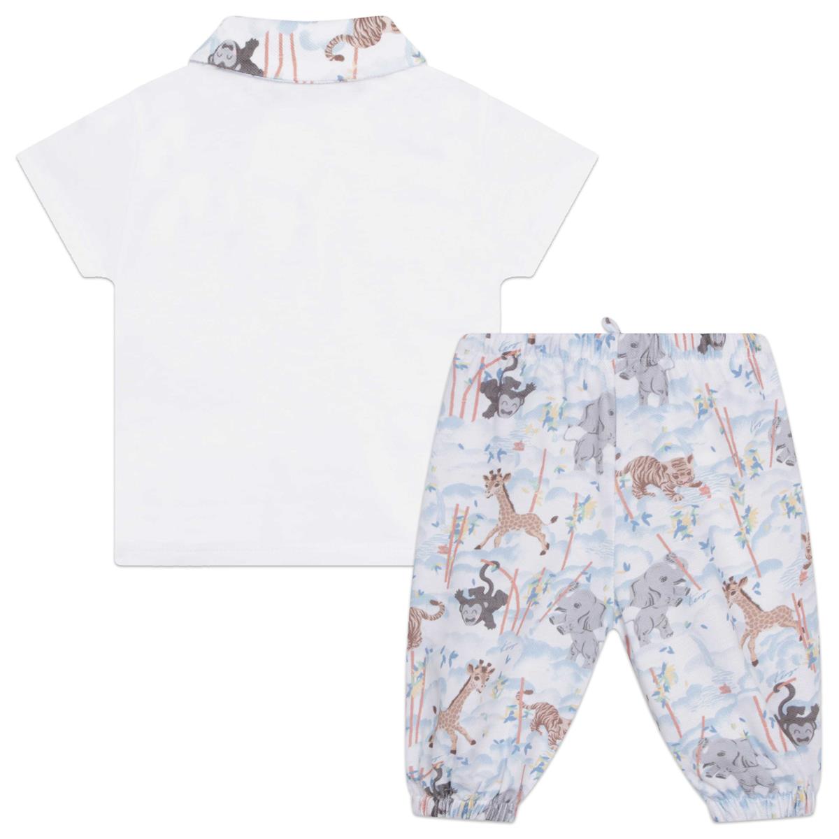 Baby Boys White Cotton Set