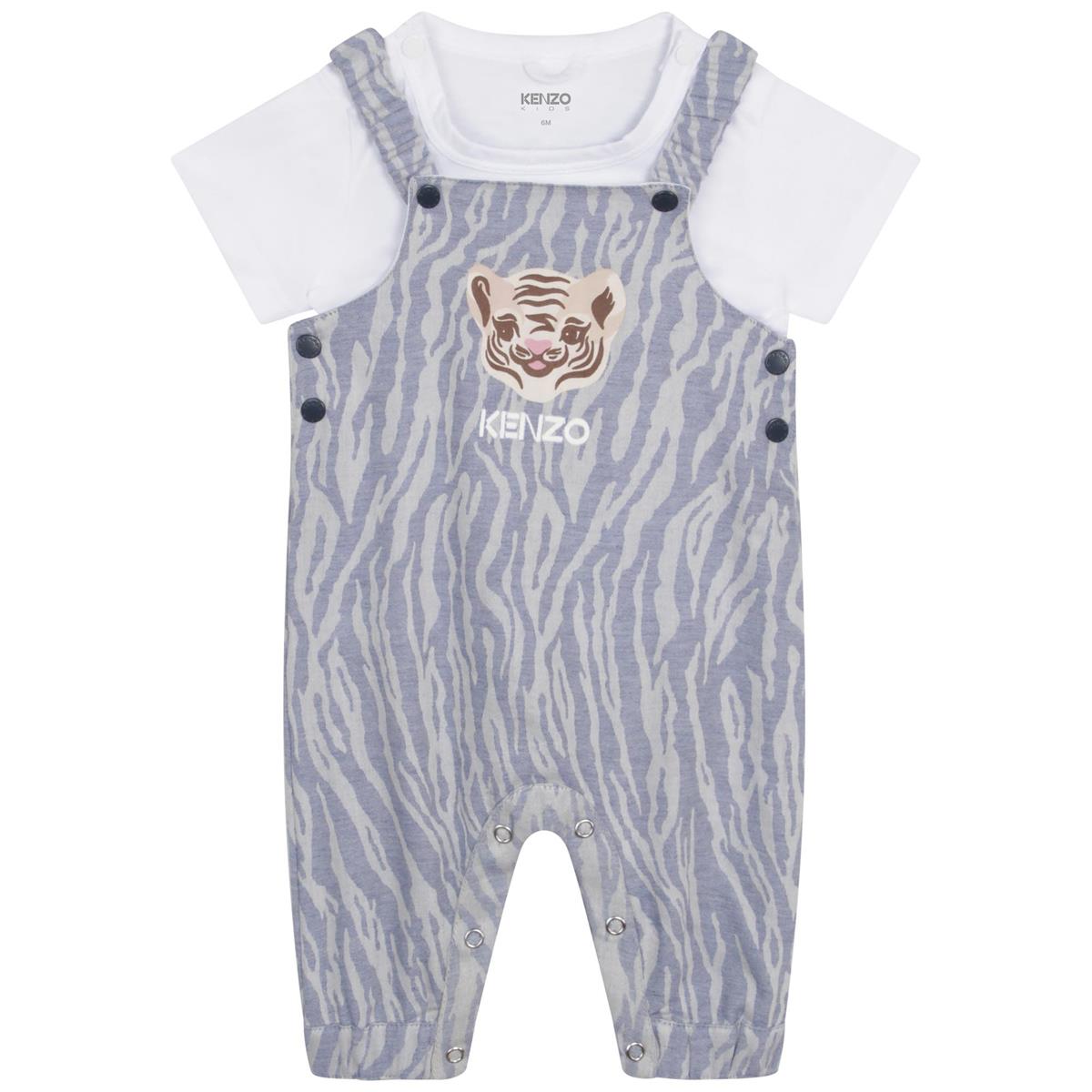 Baby Boys Blue Cotton Set