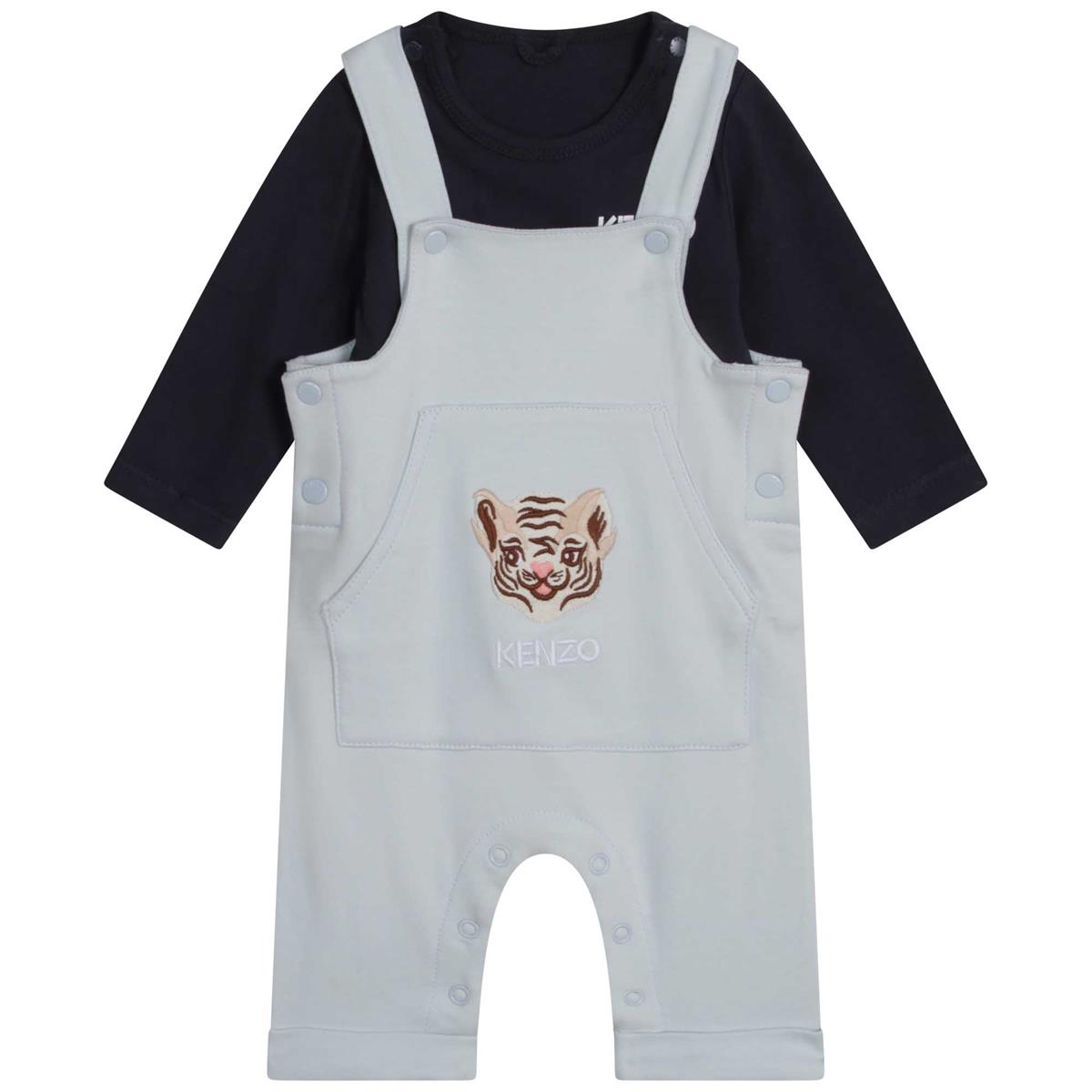 Baby Boys Blue Cotton Set