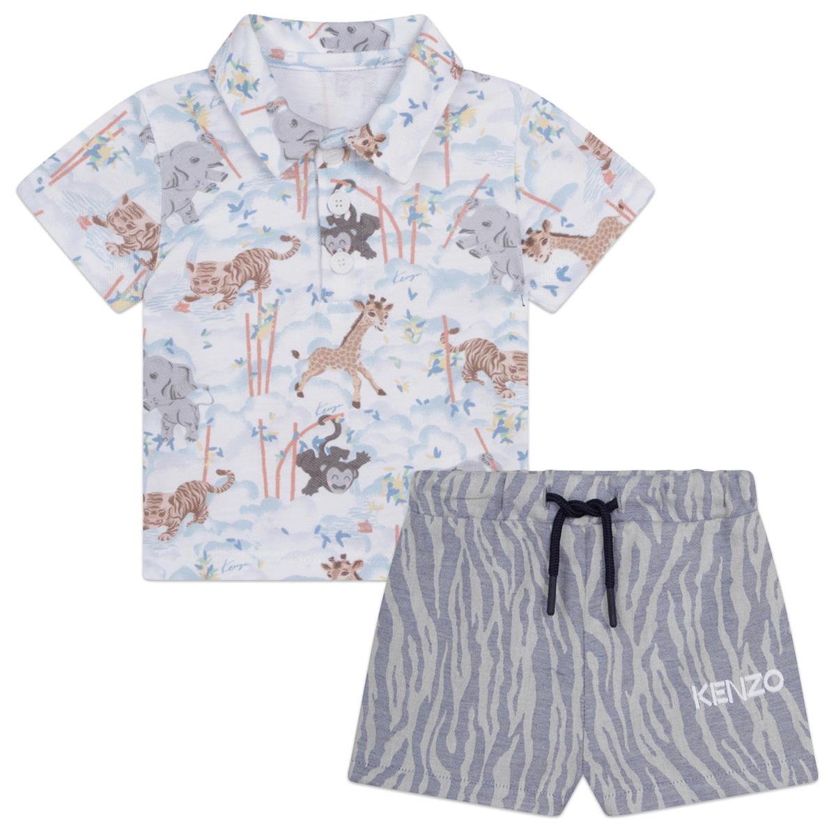 Baby Boys White Cotton Set