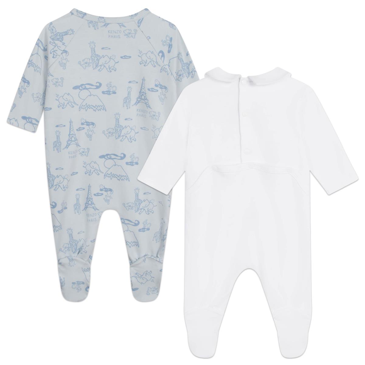 Baby Boys Blue Babysuit Set