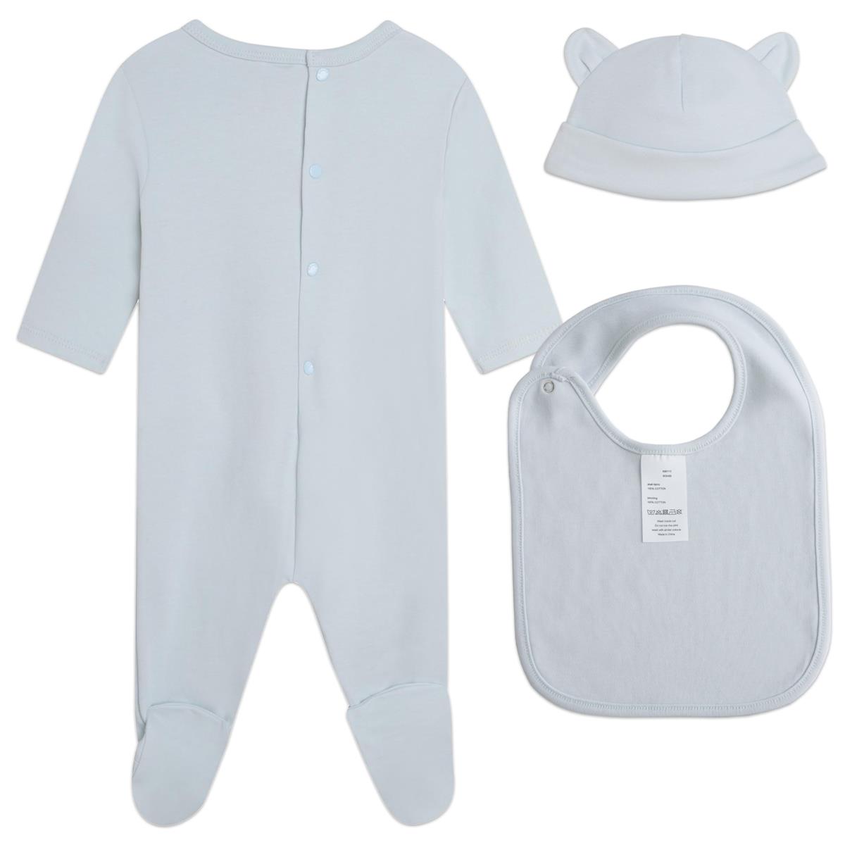 Baby Boys Blue Logo Babysuit Set