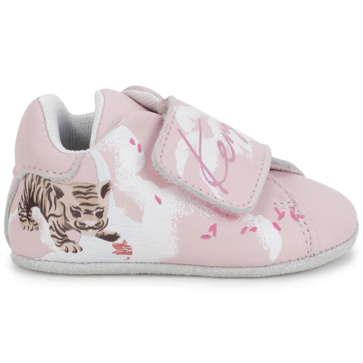 Baby Boys & Girls Pink Logo Shoes