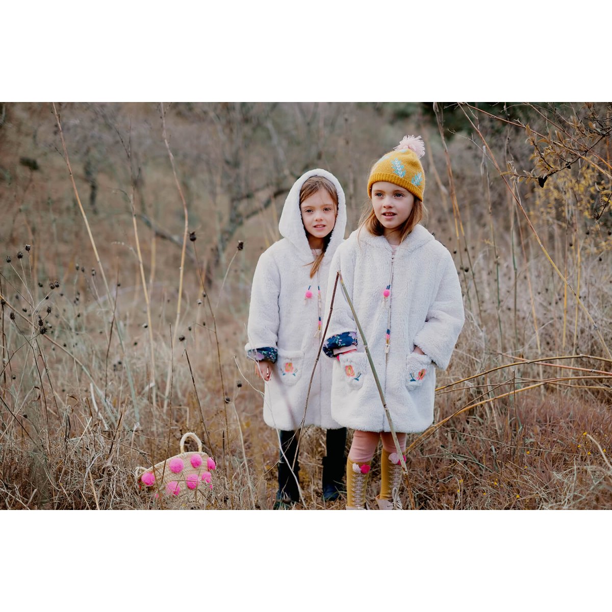 Girls Cream Coat