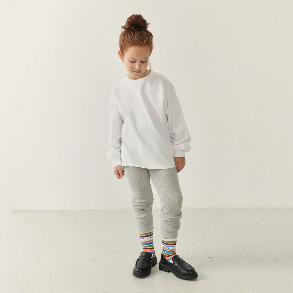 Boys & Girls White Cotton T-Shirt