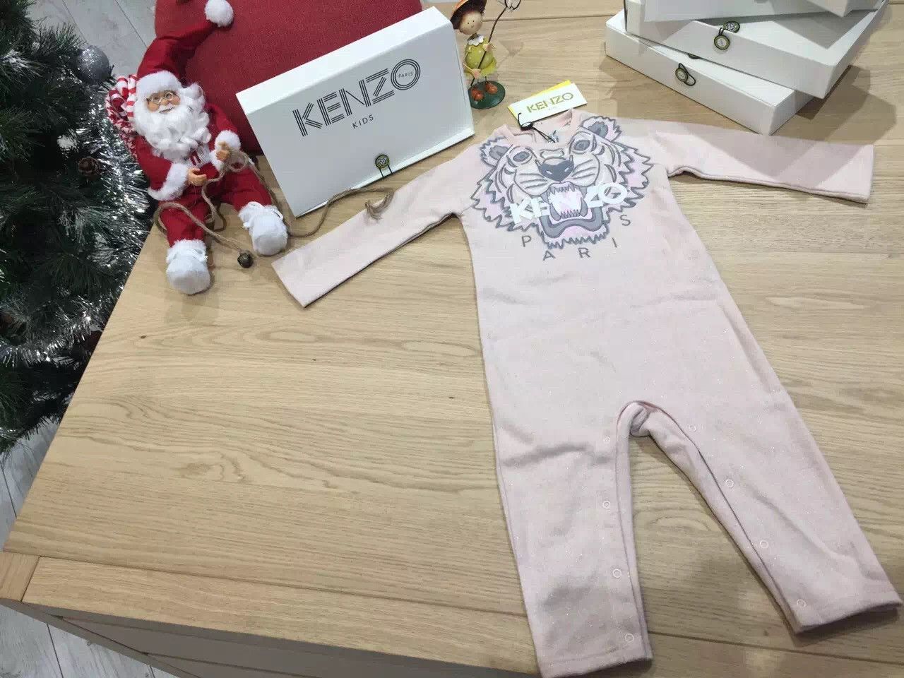 Baby Girls Pink Tiger Printed Cotton Babygrow - CÉMAROSE | Children's Fashion Store
