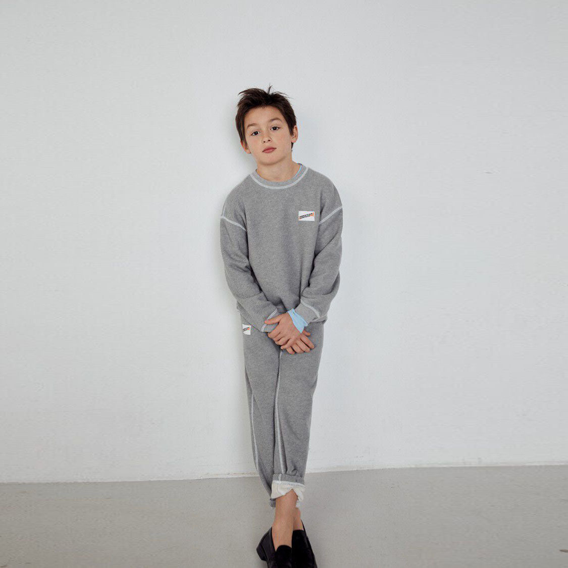 Boys & Girls Grey Cotton Trousers